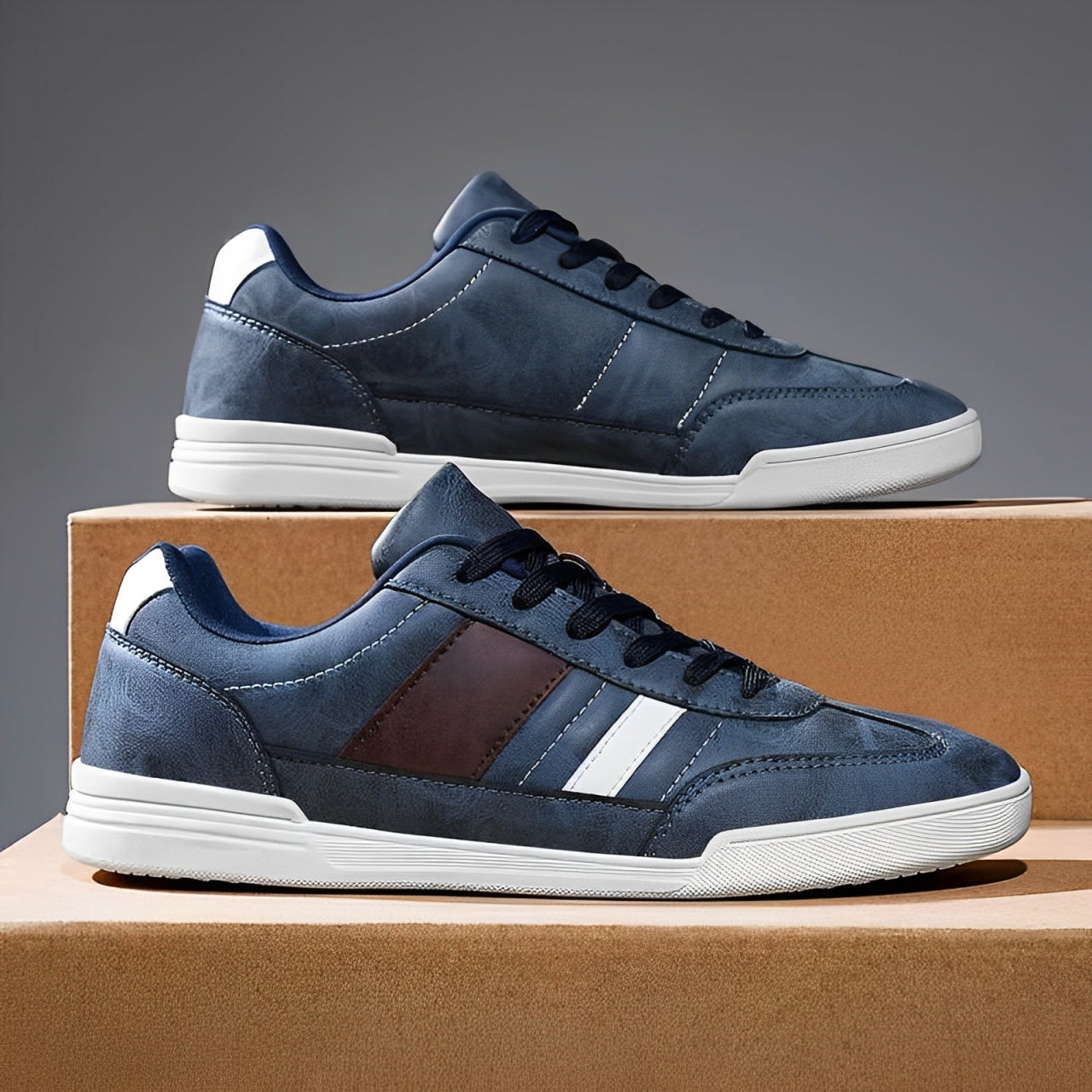 Zapatillas Casual Hombre Punta Ancha Suela Plana Goma TPR - Mavetta