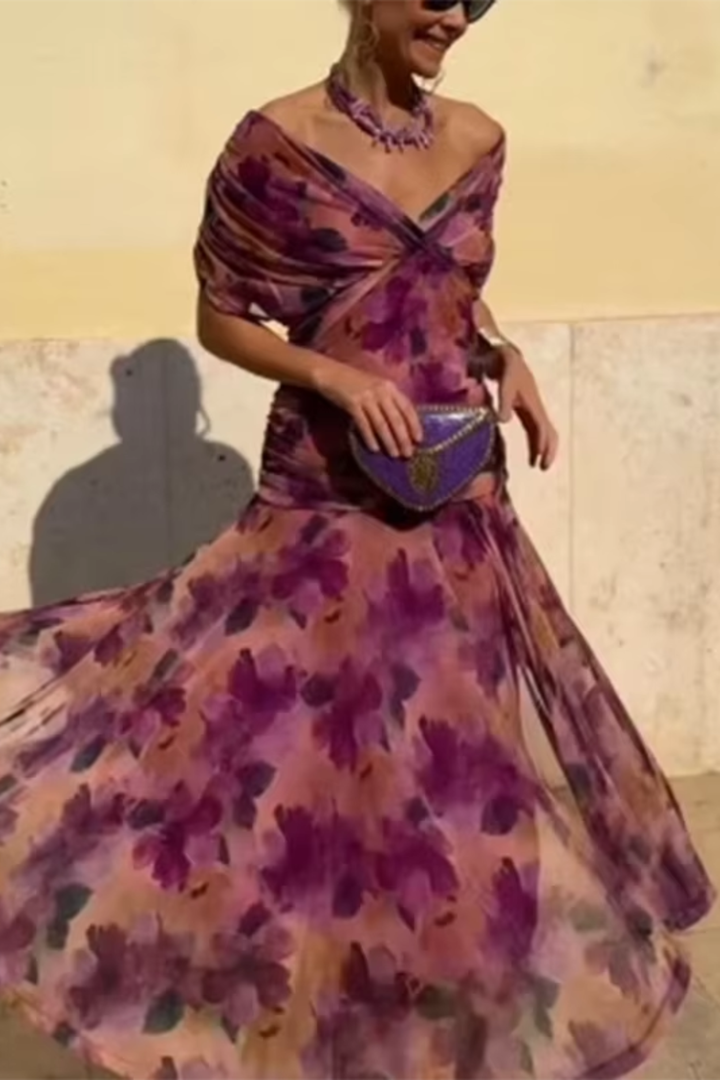 Vestido Maxi Mujer Fluido Elegante