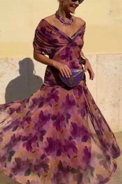 Vestido Maxi Mujer Fluido Elegante