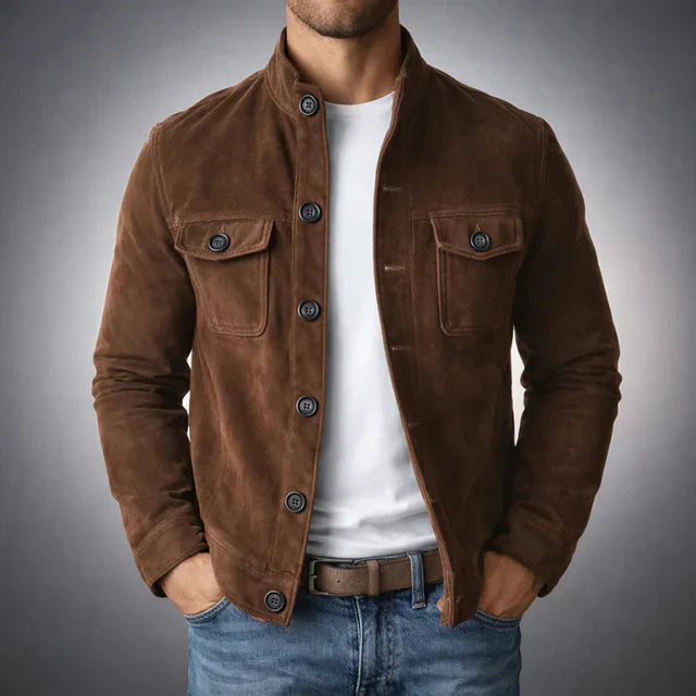 Chaqueta Hombre Inspiración Militar Corte Ajustado