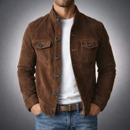 Chaqueta Hombre Inspiración Militar Corte Ajustado