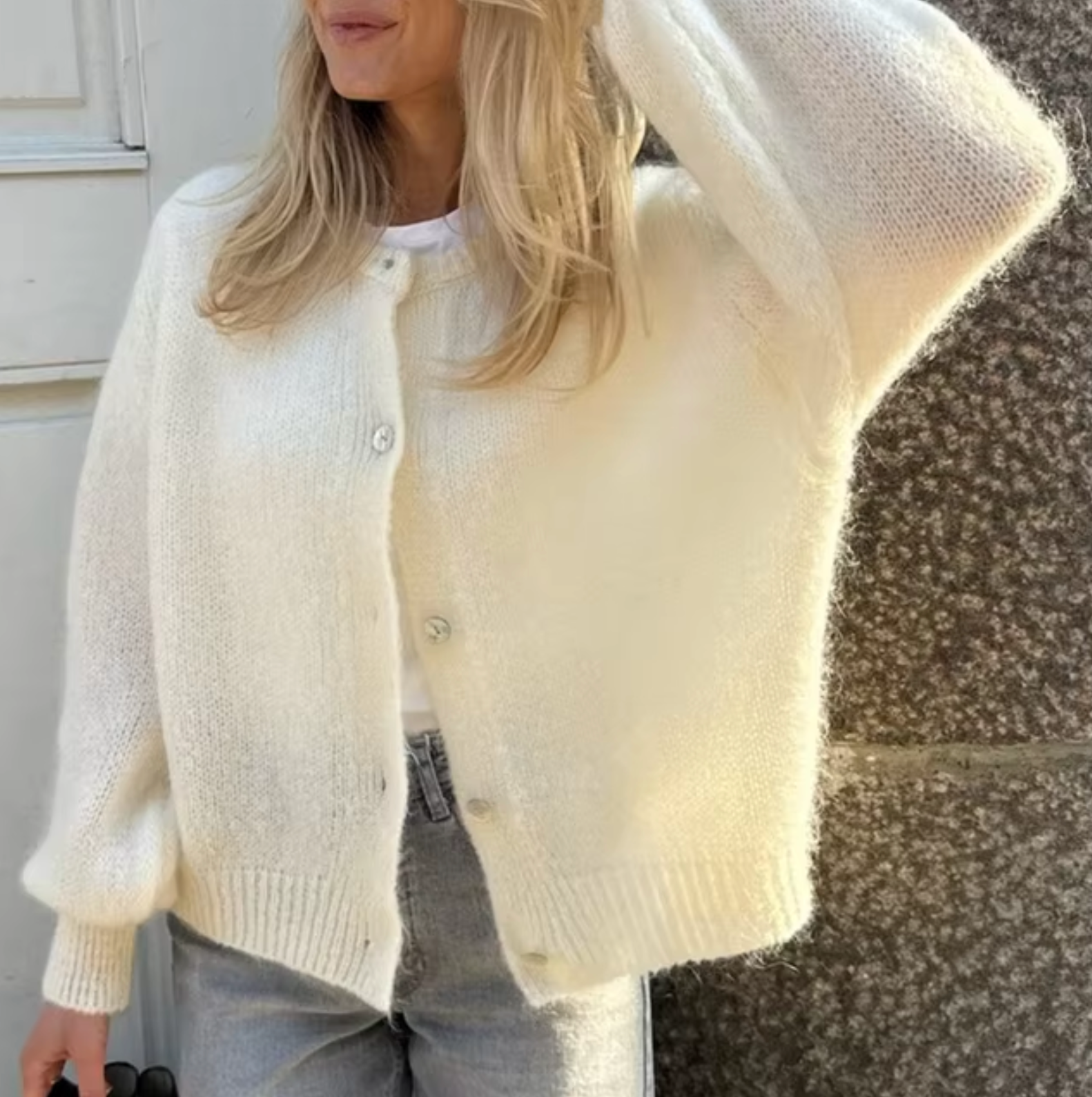 Cárdigan Mujer de Punto Suave con Botones Ajuste Clásico - Mavetta