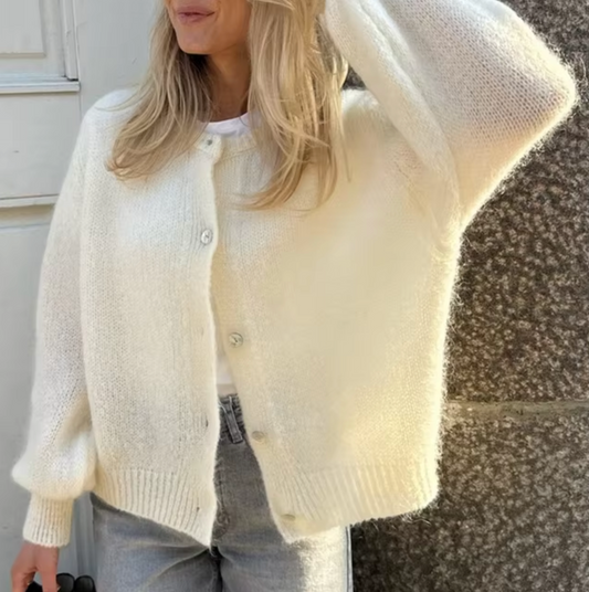 Cárdigan Mujer de Punto Suave con Botones Ajuste Clásico - Mavetta