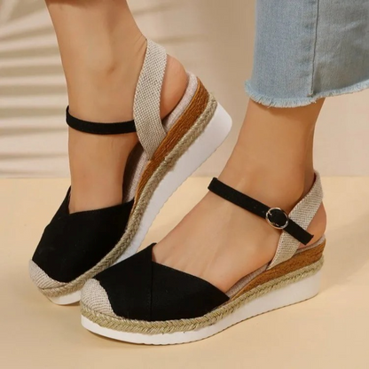 Sandalias Mujer Verano Cierre Hebilla Suela Cómoda