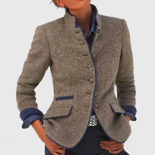 Blazer mujer de lana con botones estilo clásico - Mavetta
