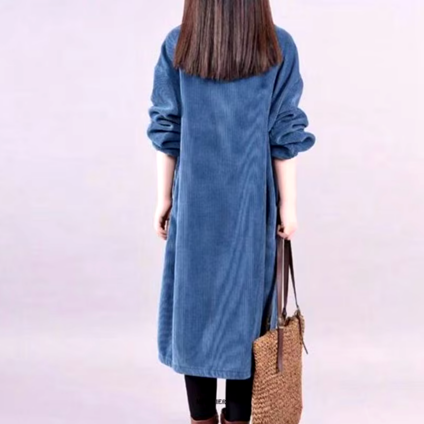 Vestido Invierno Mujer Oversize Ajuste Amplio