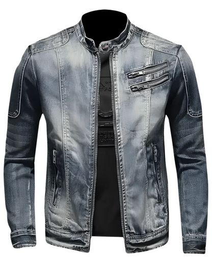 Chaqueta Vaquera Hombre Algodón Ajuste Cómodo Clásico
