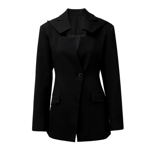 Blazer Mujer de Tela Estructurada Corte Clásico - Mavetta