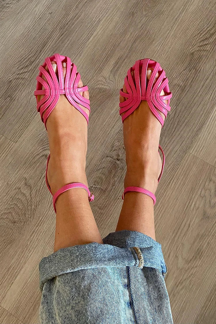 Sandalia Plana Mujer Trenzada