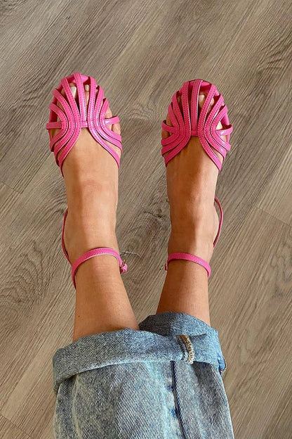 Sandalia Plana Mujer Trenzada
