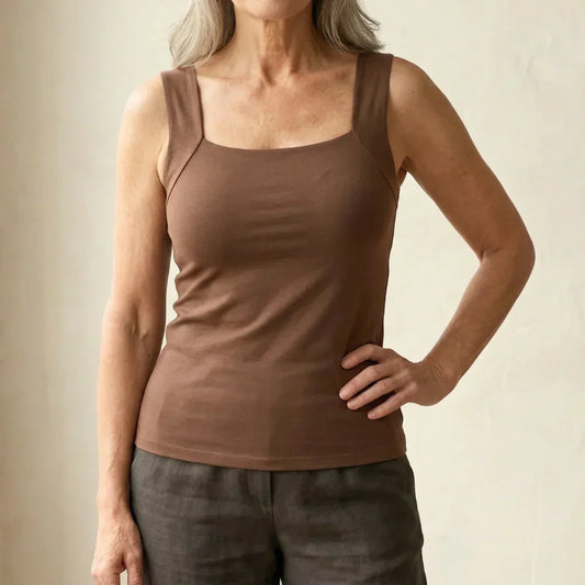 Camiseta Mujer con Sujetador Integrado Ajuste Confortable - Mavetta