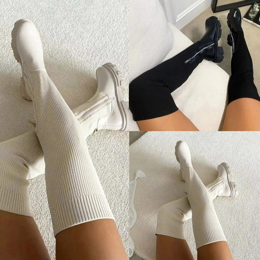 Botas Mujer caña alta elásticas estilo overknee - Mavetta