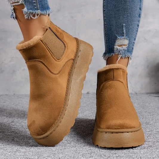 Botas invierno Mujer forradas Punta redonda cómodas - Mavetta