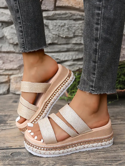 Sandalias Mujer Cuña Comodas Elegantes
