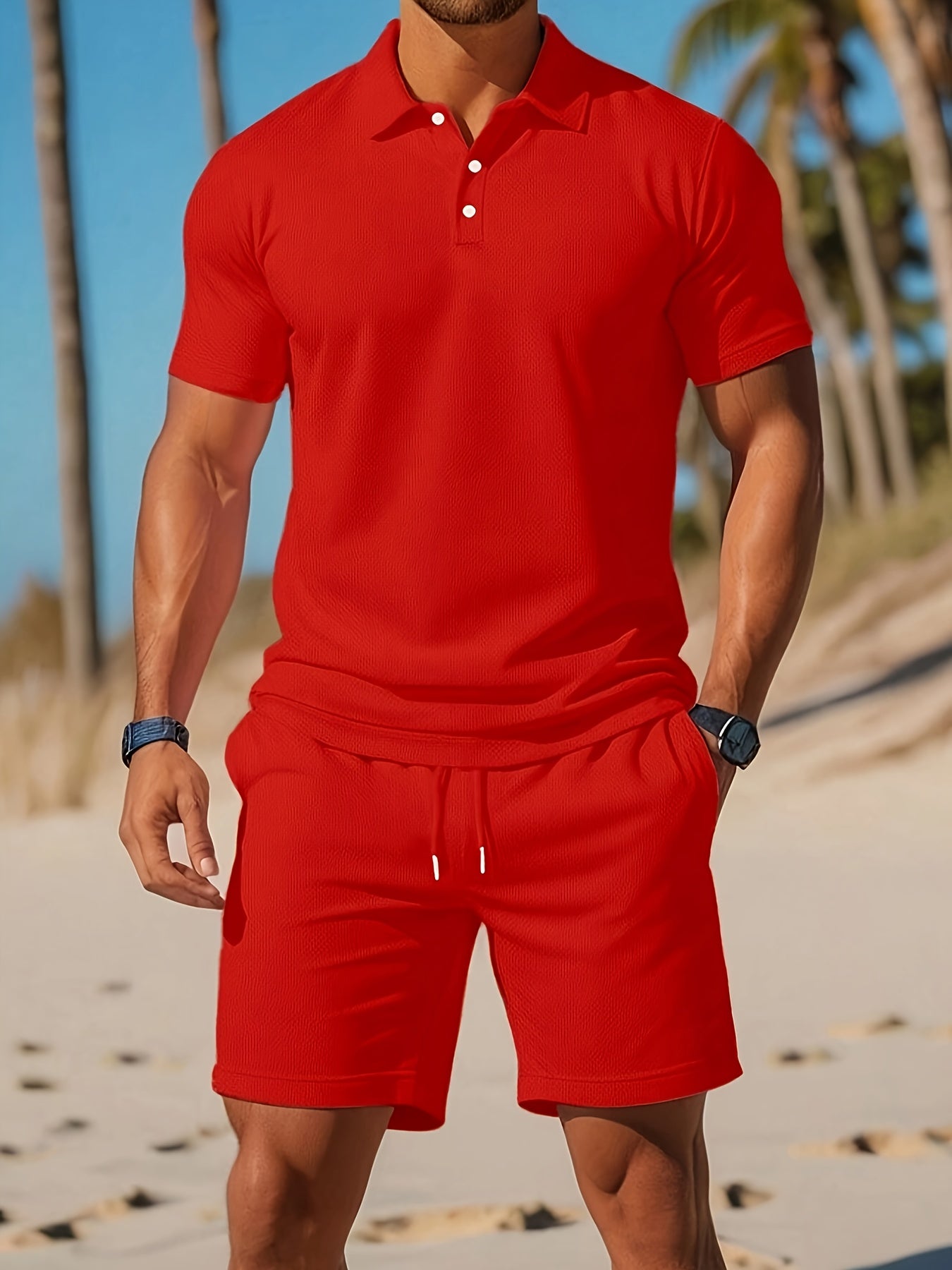 Conjunto verano hombre Polo y short a juego