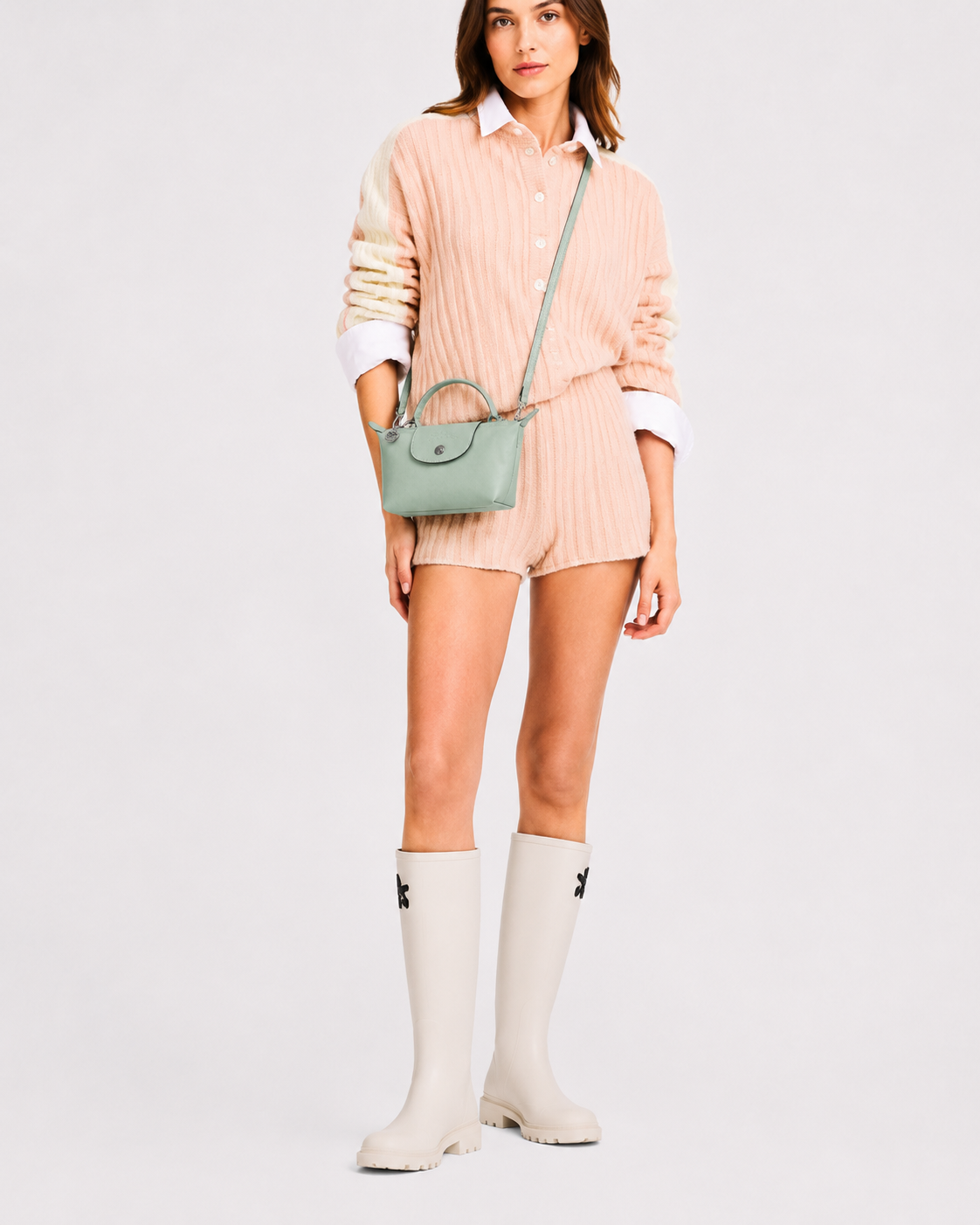 Bolso Bandolera Mujer de Piel Compacto