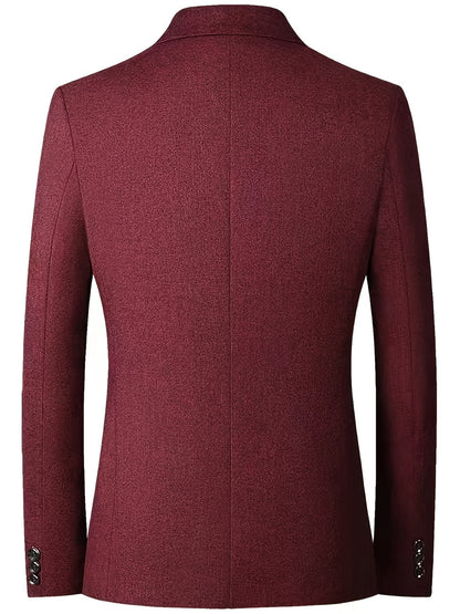 Blazer Hombre con Cierre Dos Botones Corte Clásico
