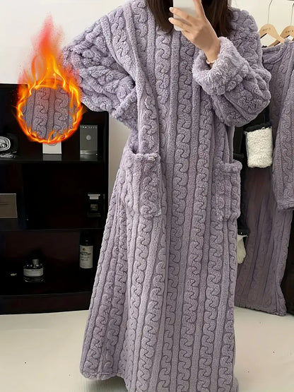 Camisón Mujer de Felpa Suave Confortable