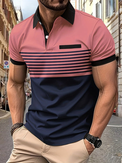 Polo hombre de Algodón manga corta cuello botones corte regular