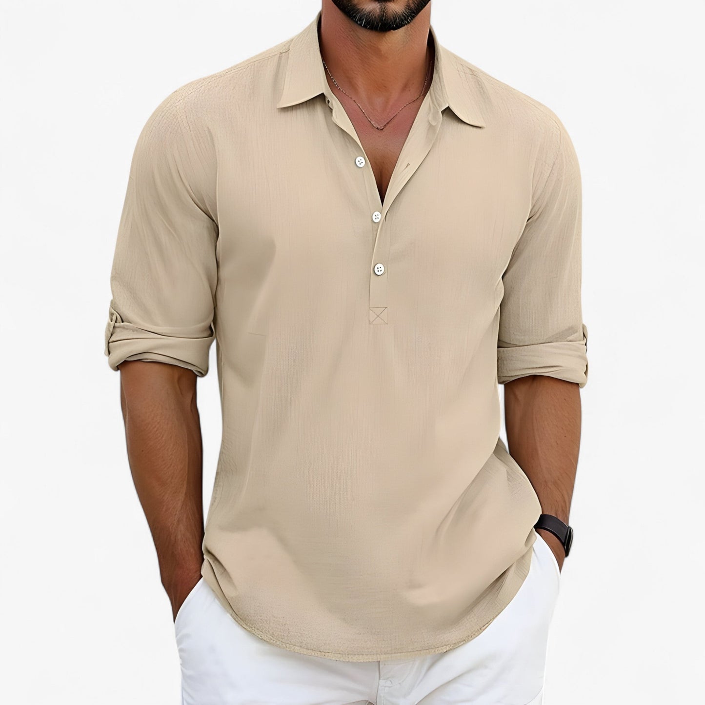 Camisa Polo Hombre Ligera Verano Ajuste Clásico