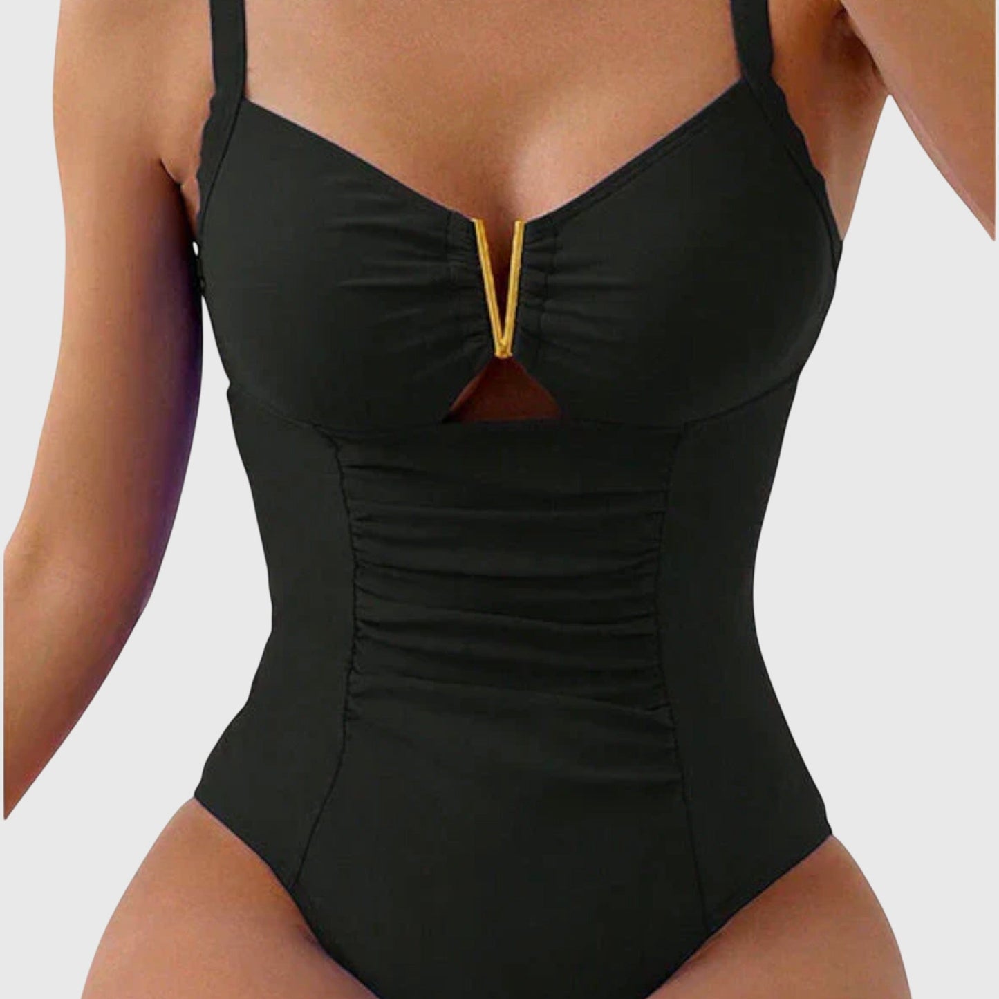Bañador Tankini Mujer de Dos Piezas Cuello en V Talle Alto - Mavetta