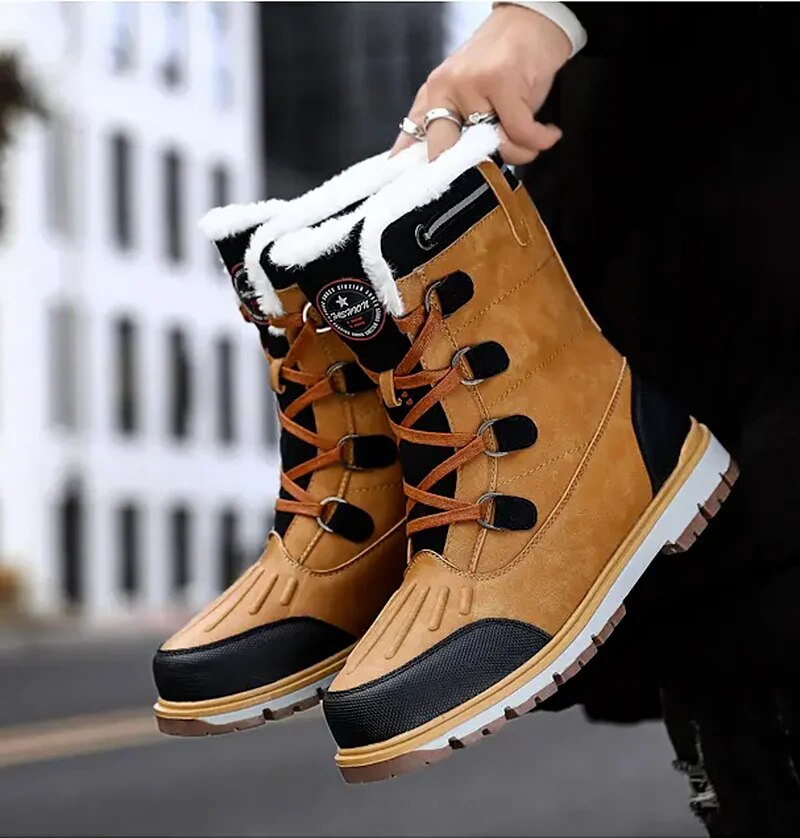 Botas invierno hombre con forro cálido suela antideslizante