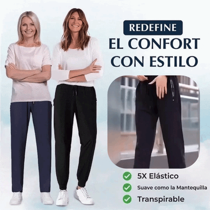 Pantalón casual unisex suave y flexible corte elegante