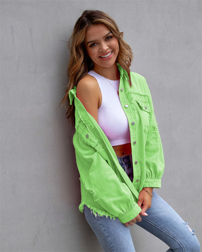 Chaqueta Vaquera Mujer Algodón Corte Clásico