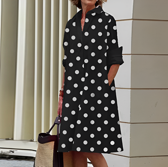 Vestido camisero mujer oversize ajuste holgado