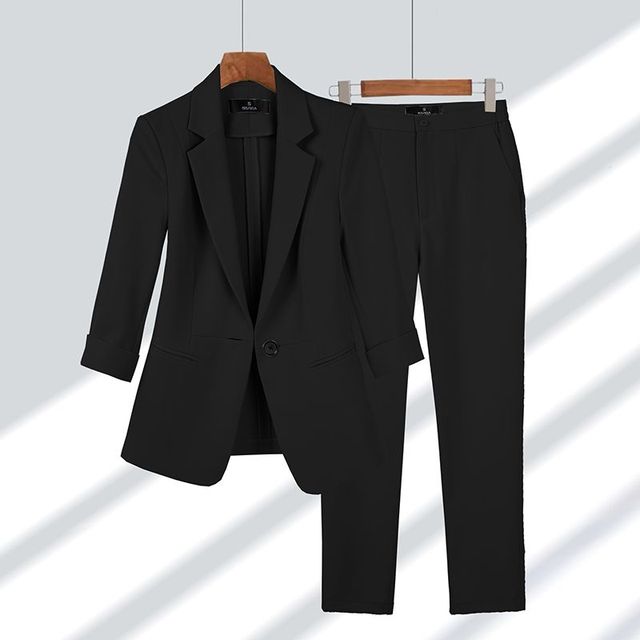Conjunto Mujer Blazer y Pantalón Ajuste Clásico
