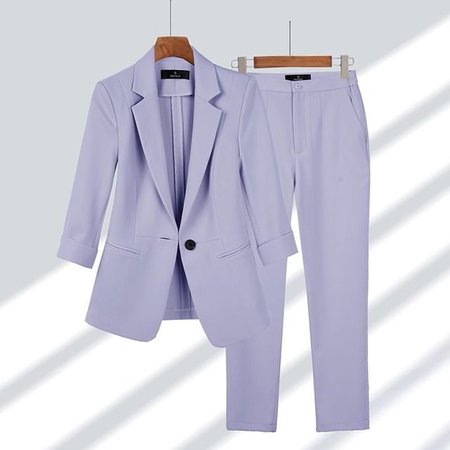 Conjunto Mujer Blazer y Pantalón Ajuste Clásico