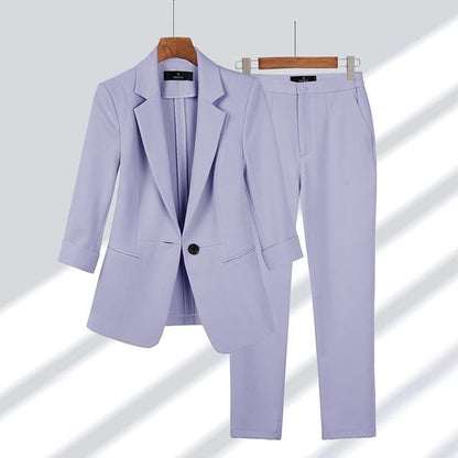 Conjunto Mujer Blazer y Pantalón Ajuste Clásico