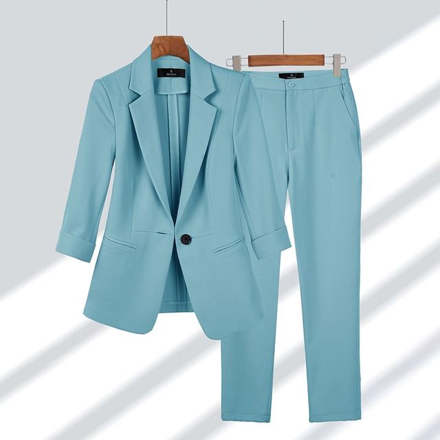 Conjunto Mujer Blazer y Pantalón Ajuste Clásico