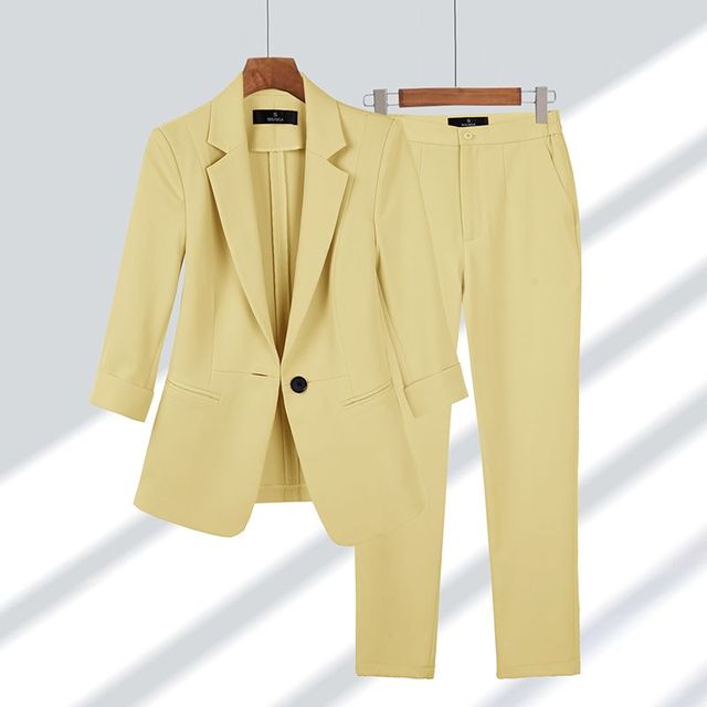 Conjunto Mujer Blazer y Pantalón Ajuste Clásico