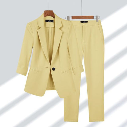 Conjunto Mujer Blazer y Pantalón Ajuste Clásico
