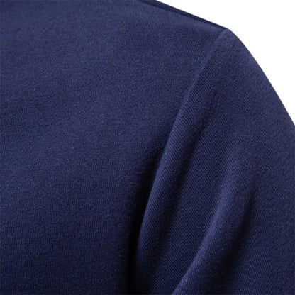 Polo hombre manga larga cuello mao ajustado