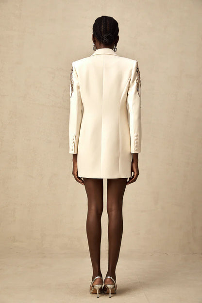 Vestido Blazer Mujer con Lentejuelas Adornado