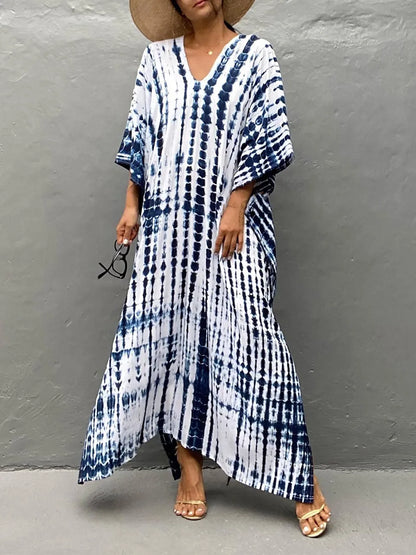 Vestido Caftán Mujer Largo Verano Suelto