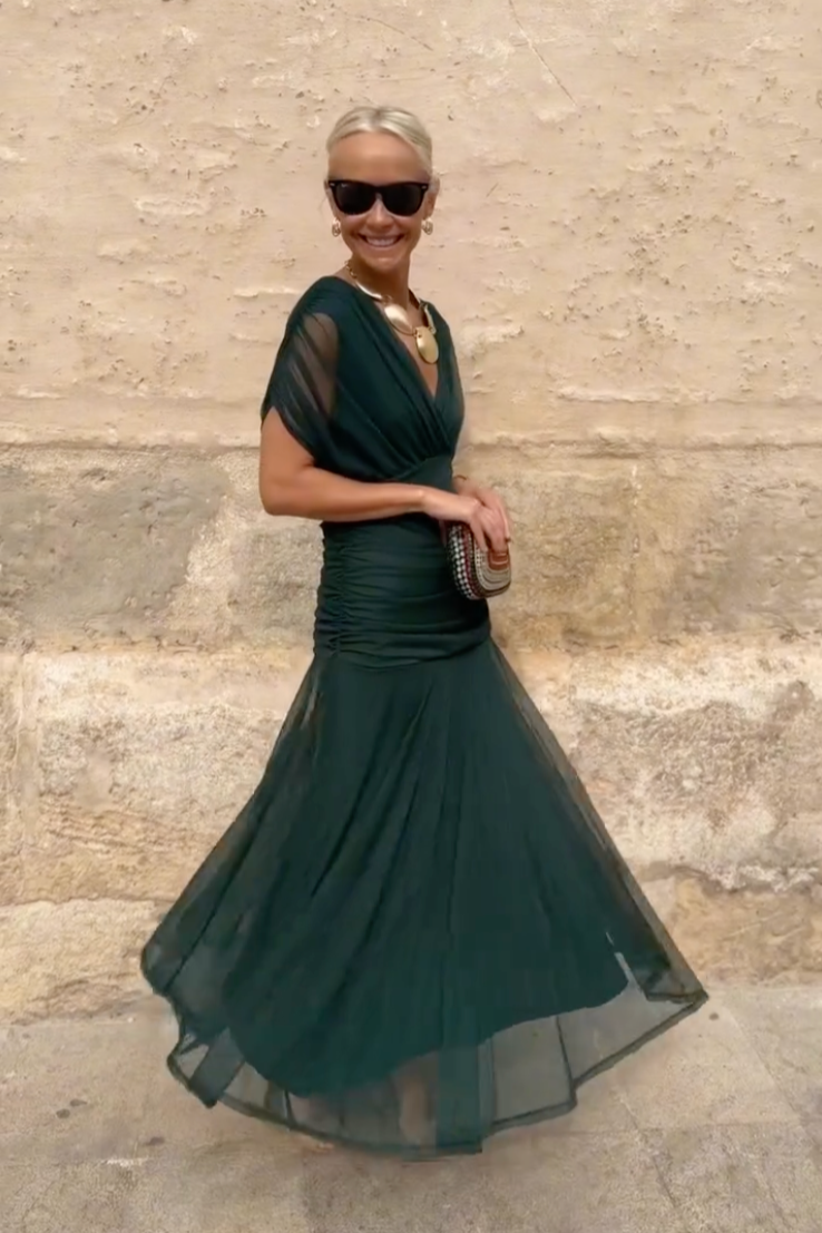 Vestido Maxi Mujer Fluido Elegante