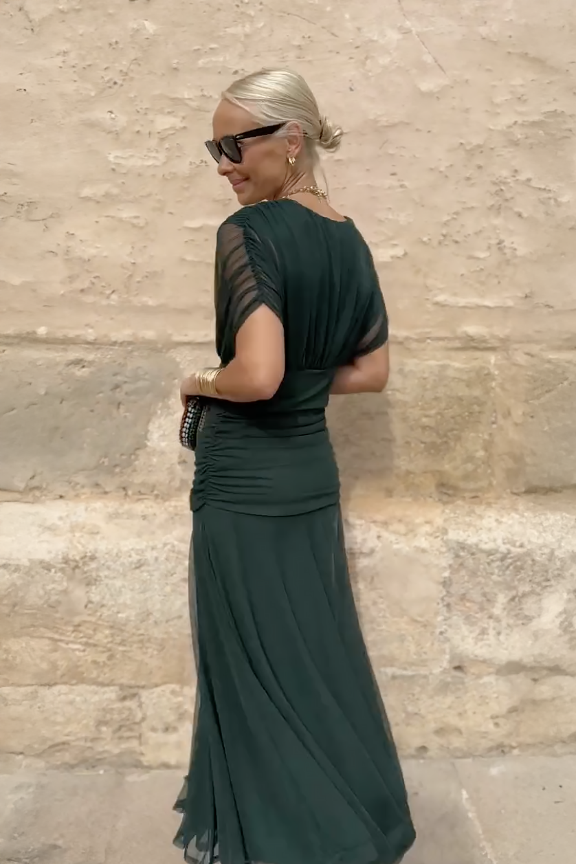 Vestido Maxi Mujer Fluido Elegante