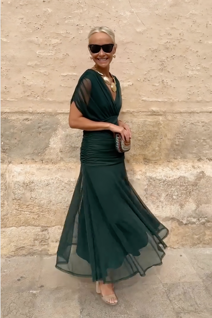 Vestido Maxi Mujer Fluido Elegante