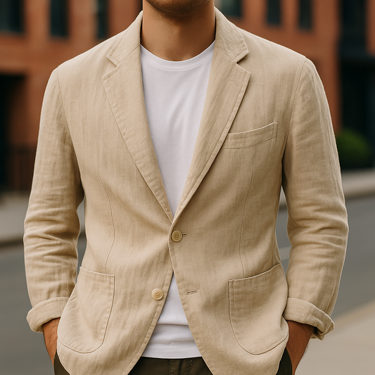 Blazer Hombre Corte Entallado Bolsillos Delanteros Transpirable - Mavetta