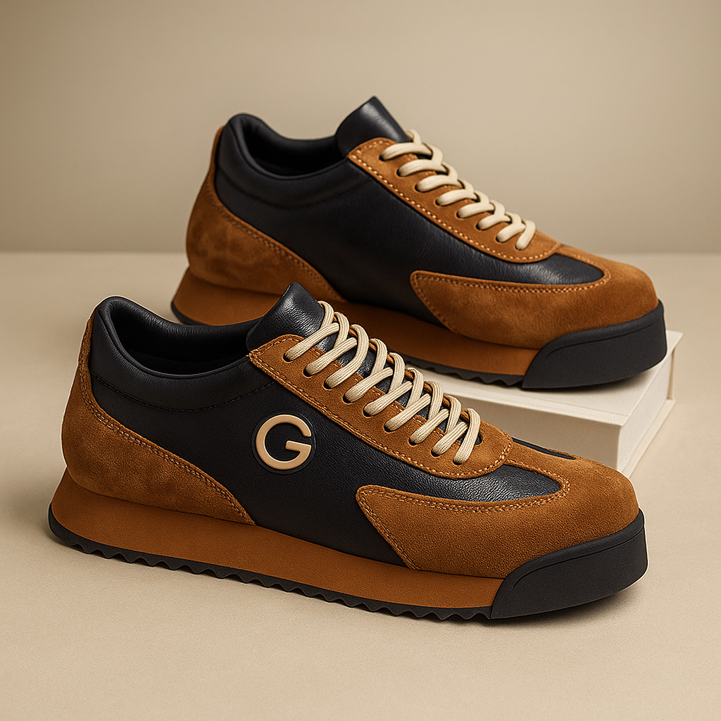 Zapatillas Hombre Cuero Casual Cordones Urbanas Comodas