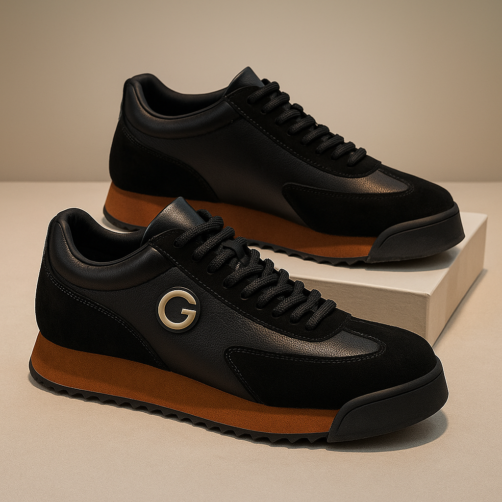Zapatillas Hombre Cuero Casual Cordones Urbanas Comodas