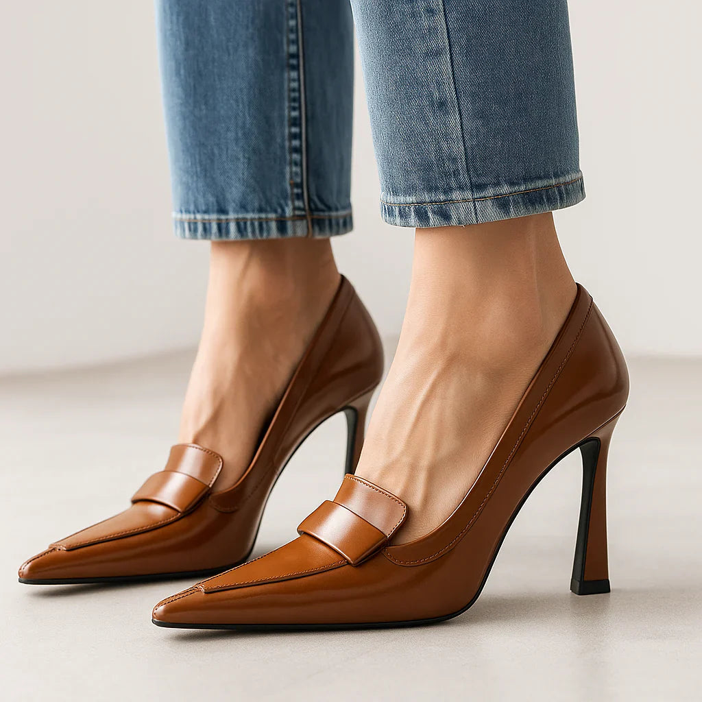 Tacones de aguja mujer elegantes y finos