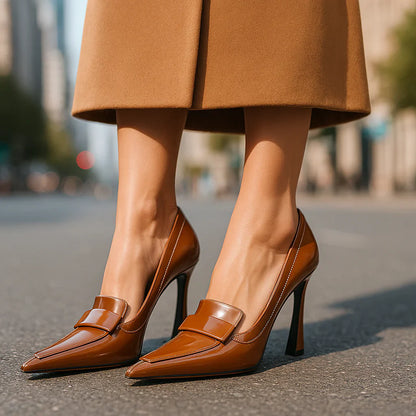 Tacones de aguja mujer elegantes y finos