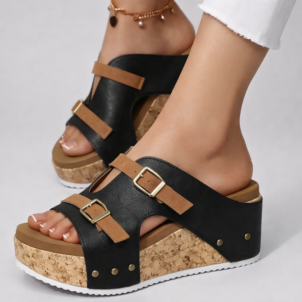 Sandalias Mujer con Plataforma Ajuste Cómodo