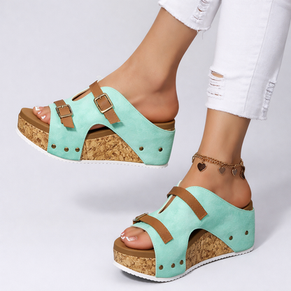 Sandalias Mujer con Plataforma Ajuste Cómodo