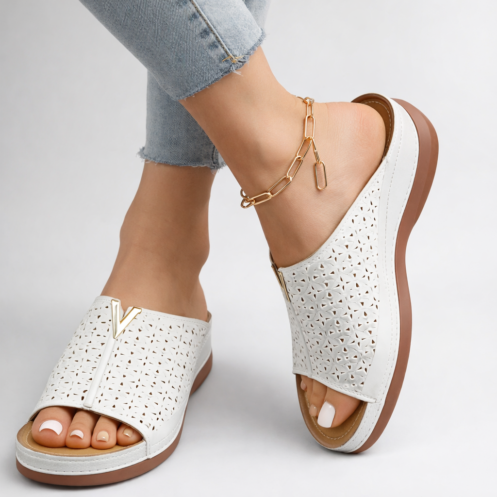 Sandalias Mujer de Cuero Diseño Elegante Ajuste Cómodo - Mavetta
