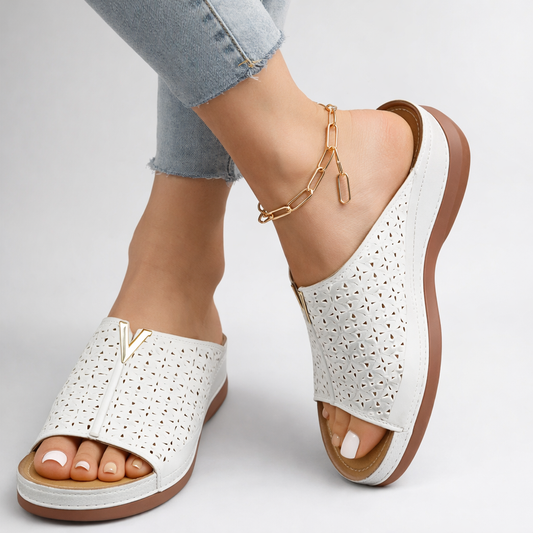 Sandalias Mujer de Cuero Diseño Elegante Ajuste Cómodo - Mavetta
